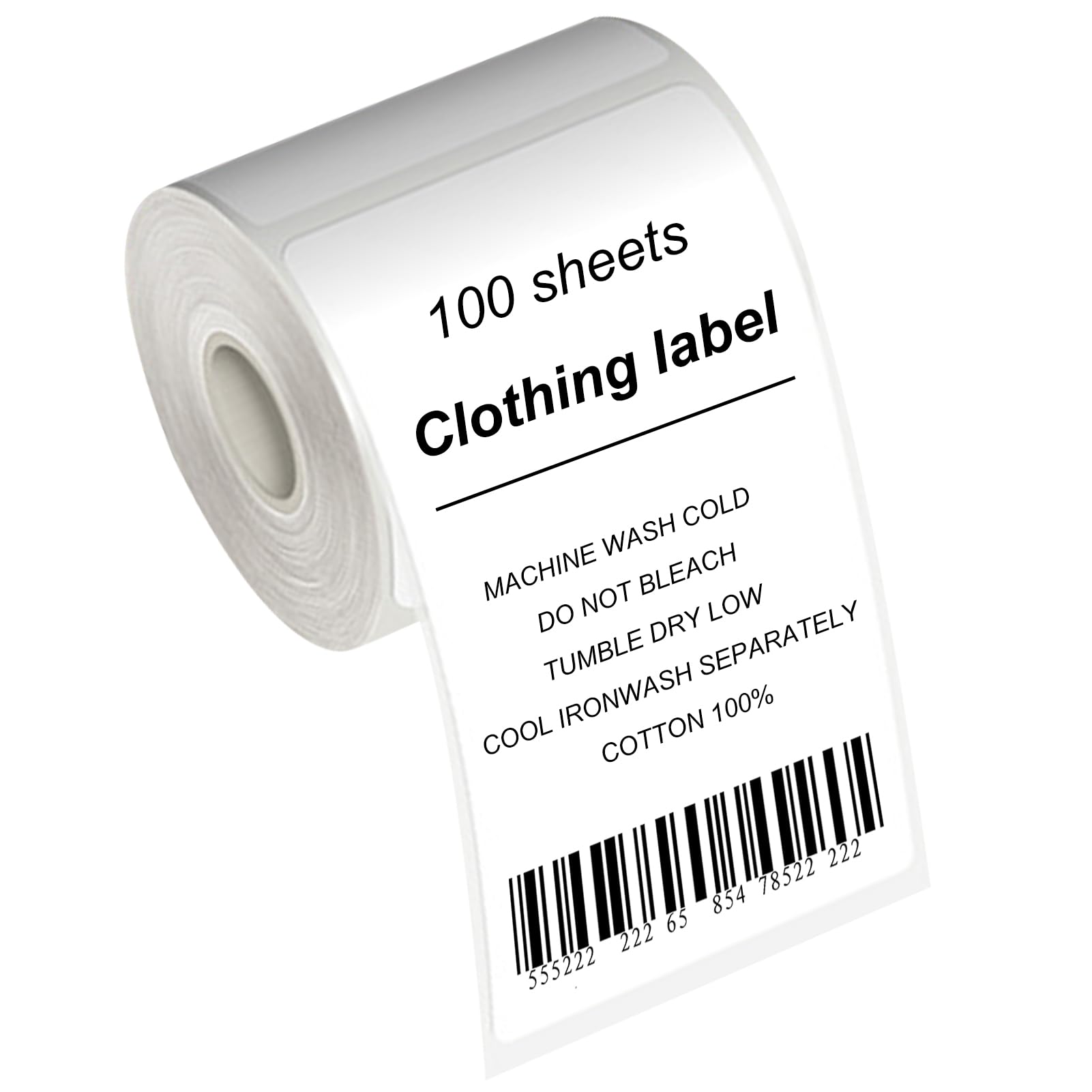 Phomemo Thermo-Etiketten 50 x 80 mm für Etikettendrucker M110, M120, M102, M108, M200, M220, M221 - 100 selbstklebende T